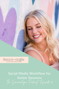 senior portrait workflow for social media